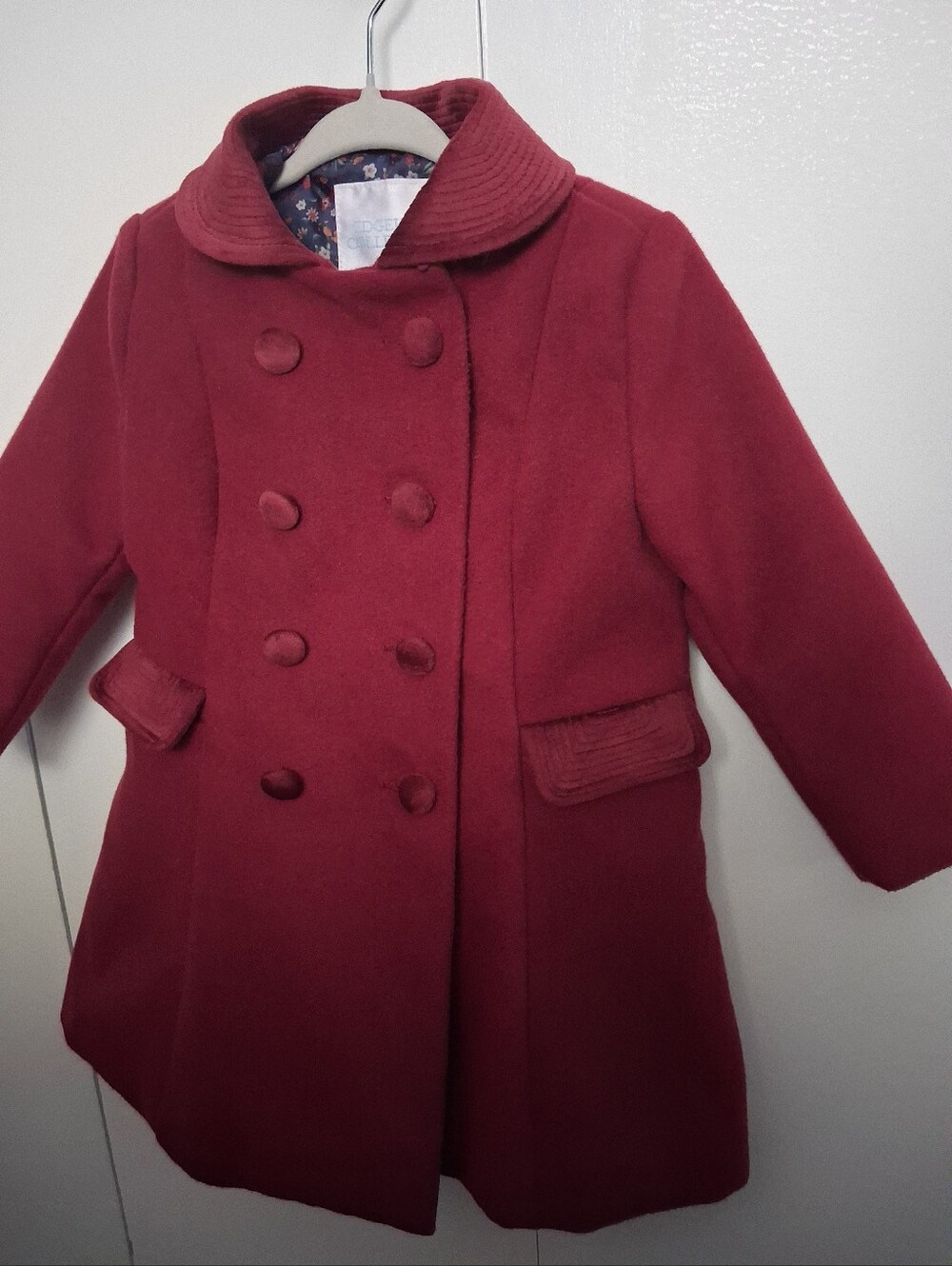 Edgehill Burgandy 18 Month Wool Coat